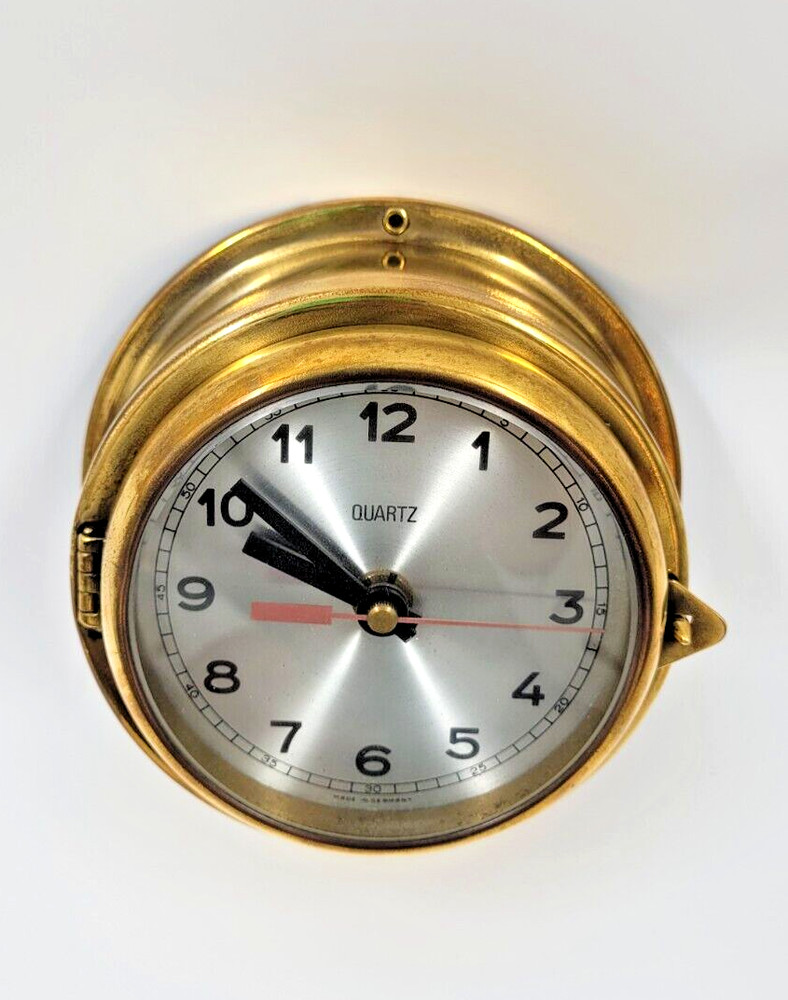 Original Vintage Nautical Marine Ship QUARTZ Clock Germany