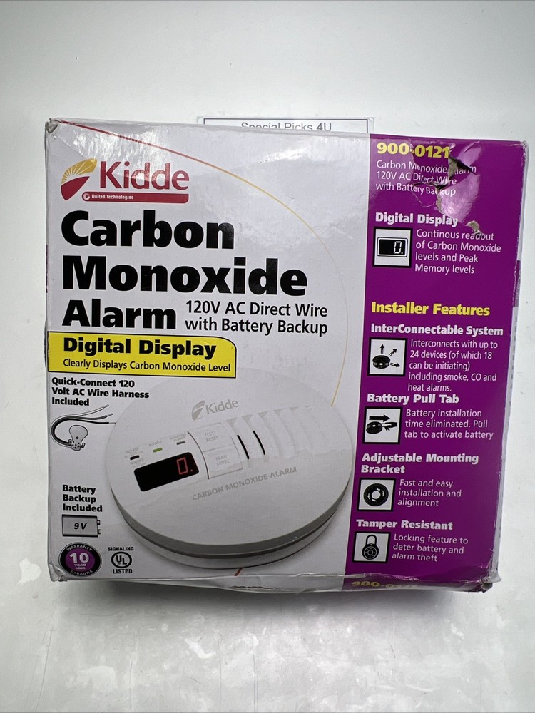 Kidde Carbon Monoxide Alarm With Digital Display 900-0121