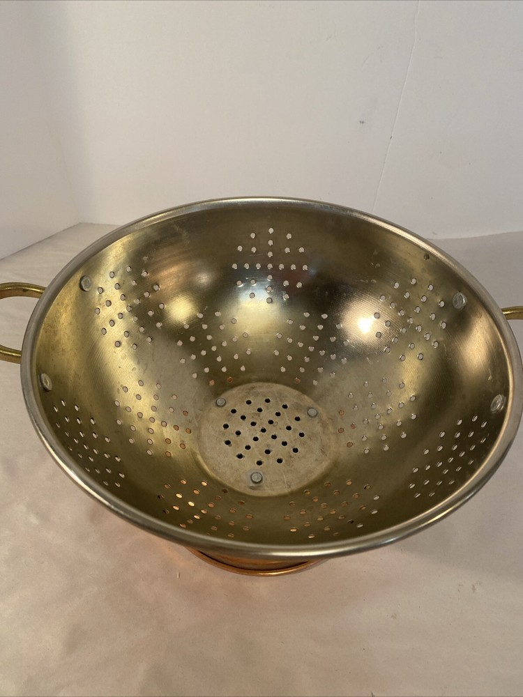 Himark Taiwan copper plated colander brass handles
