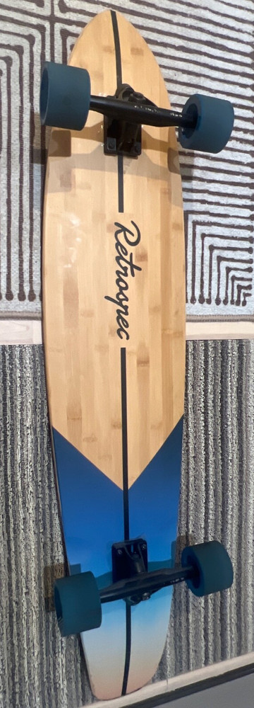 Retrospec Zed Sunset 44" Top Mount Bamboo Kicktail Longboard