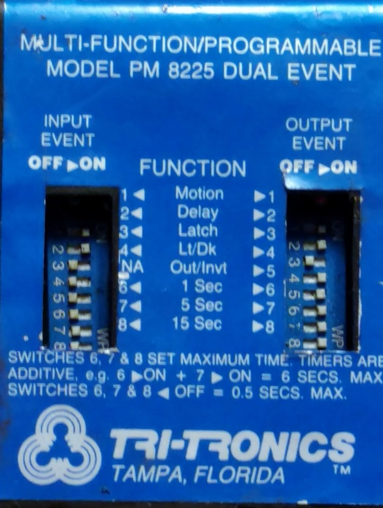 Tritronics PM-8225 Dual Function Programmable Time Delay Relay