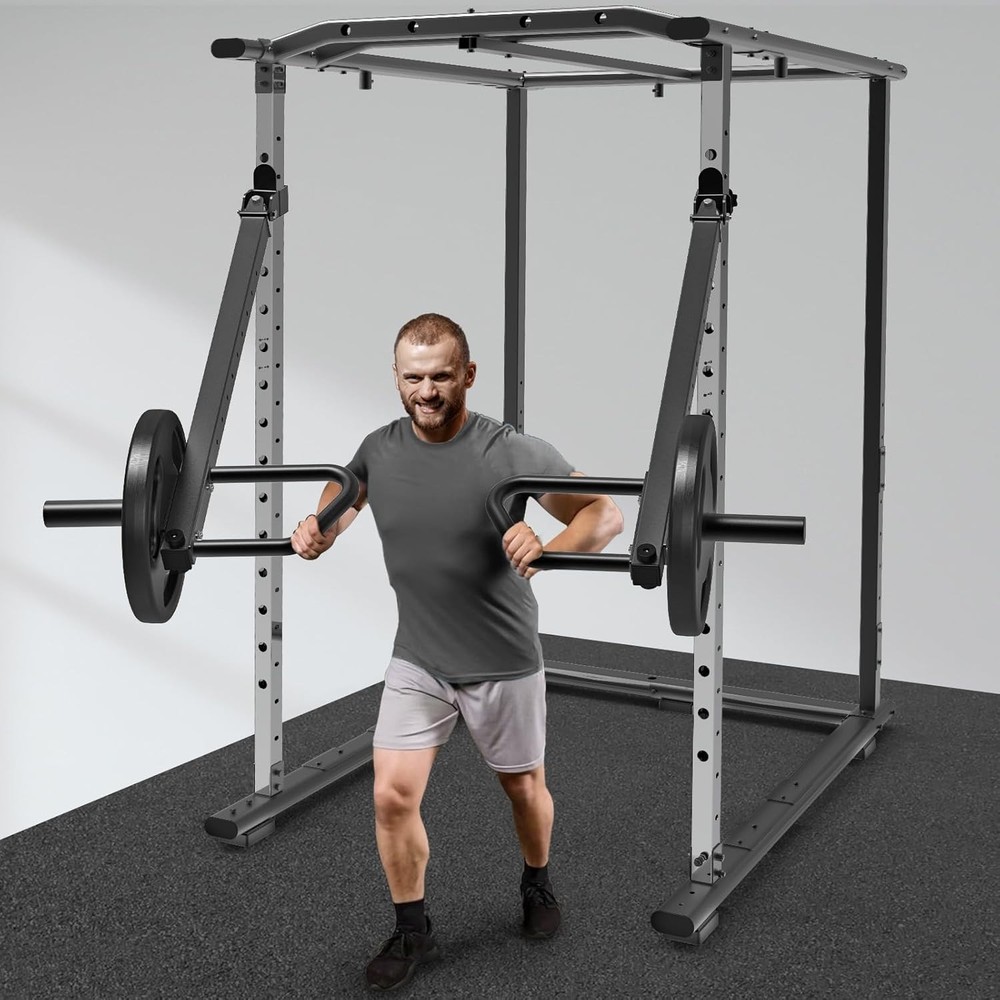 Versatile Adjustable Lever Arms for Power Racks - Perfect for Strength Training