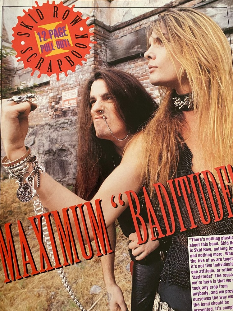 Skid Row, Full Page Vintage Clipping