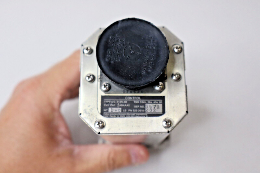 Collins 313N-4D Navigation Control Unit 522-3616-202 Repaired with FORM ONE Cert