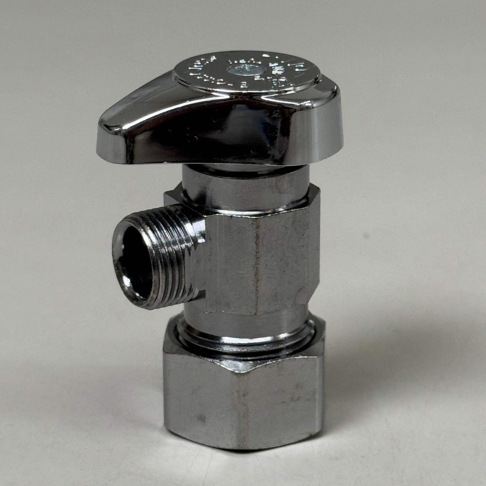 BRASS CRAFT (New) 1/2" Compr. Angle Stop Valve