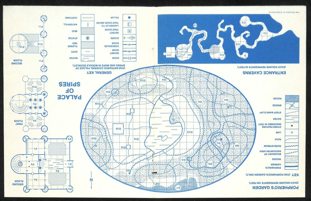 Dungeons & Dragons AD&D TSR Module UK1 Beyond The Crystal Cave
