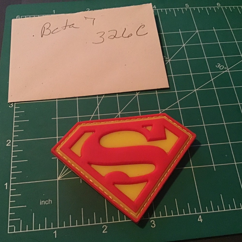 SUPERMAN Shield Tactical Morale Patch Hook Backed