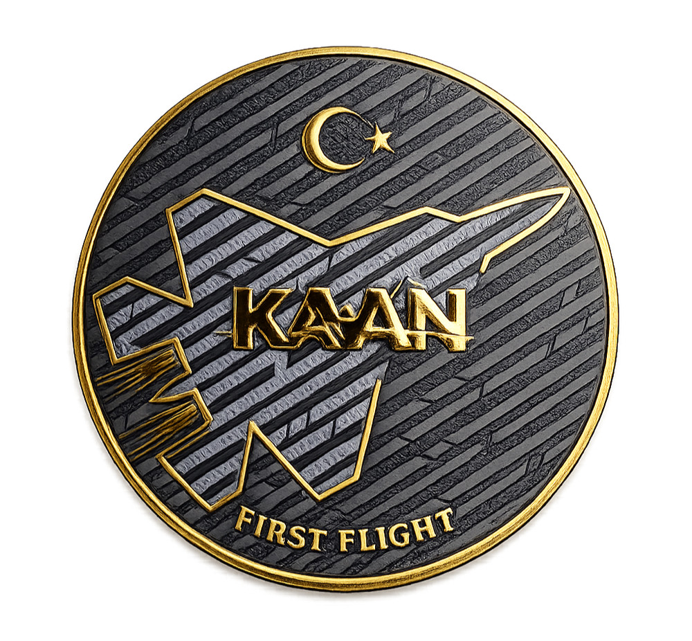 TURKISH KAAN 5th GEN FIGHTER JET FIRST FLIGHT-HIGH QUALITY TPU PATCH