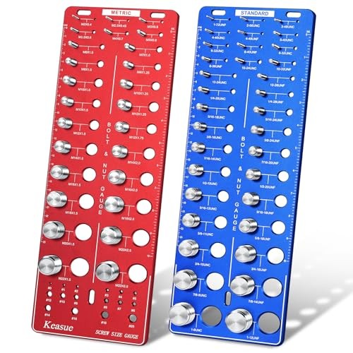 76Pcs Thread Checker, Upgrade Nut and Bolt Thread Checker 34 Standard and 26