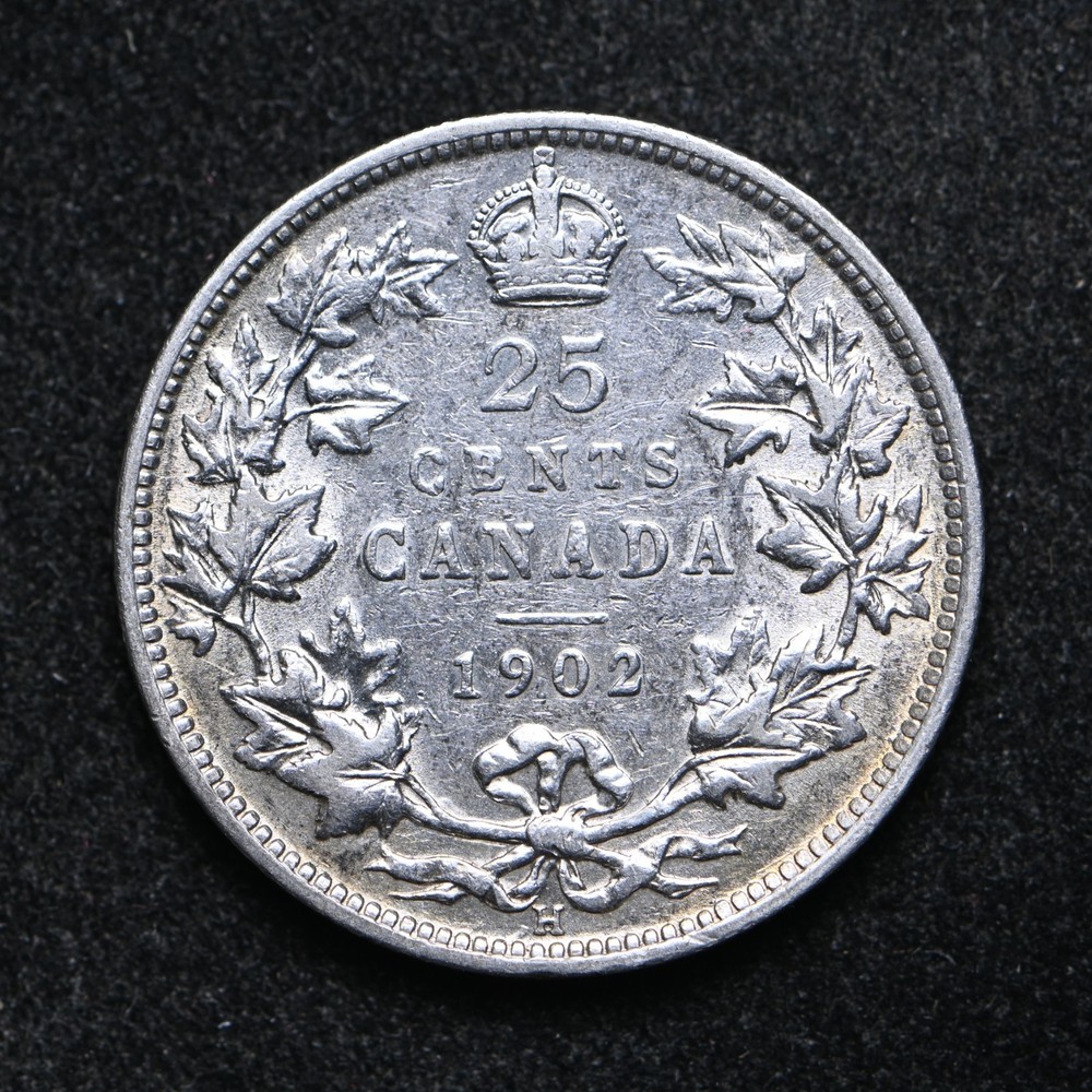 1902-H Canada Twenty Five Cents (cn15491)