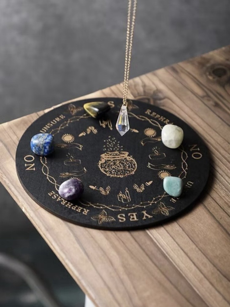 Divination Board Witches Pot Wooden