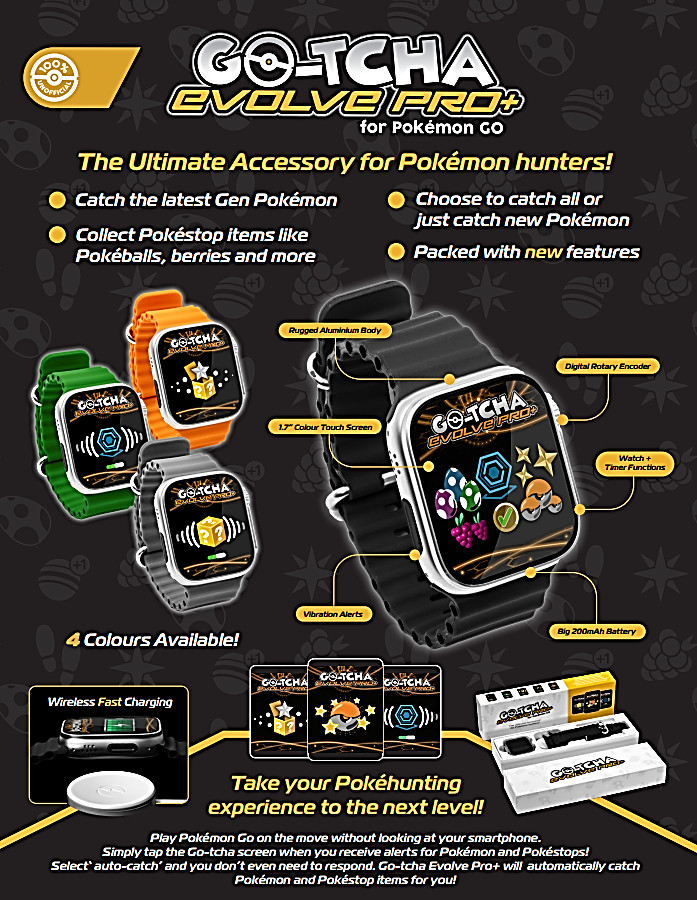 GOTCHA EVOLVE PRO + PLUS - BLACK - Auto Catch - Auto Catch - Auto Catch - Auto