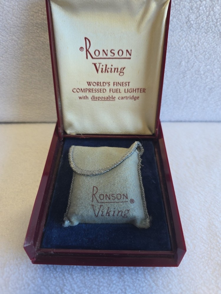 Vintage Ronson BU-TANK Lighter In Original Box