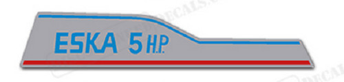 Fits Eska 5hp Outboard Motor Engine Decal Kit
