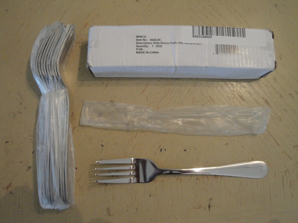 Winco Elite Dinner Fork, 18/0 Heavyweight 12 pck #A36
