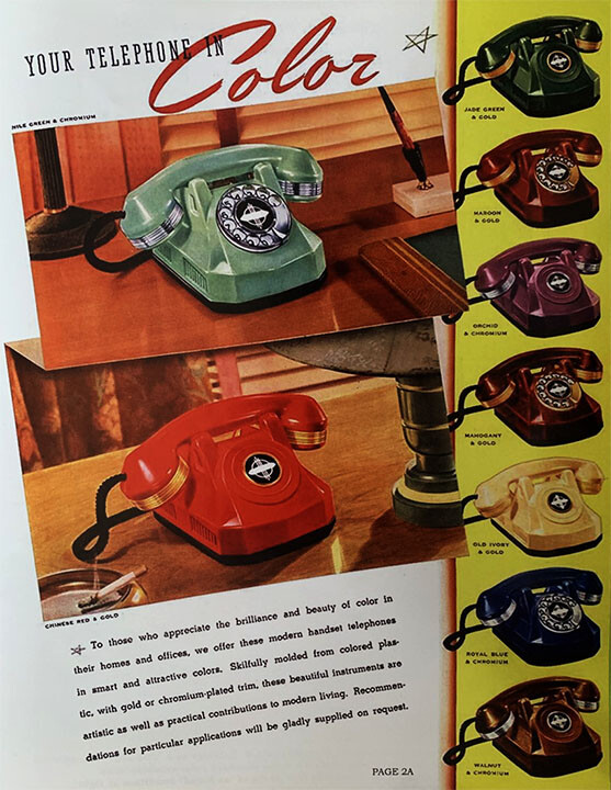 Antique Automatic Electric Red Monophone Telephone AE40 Restored