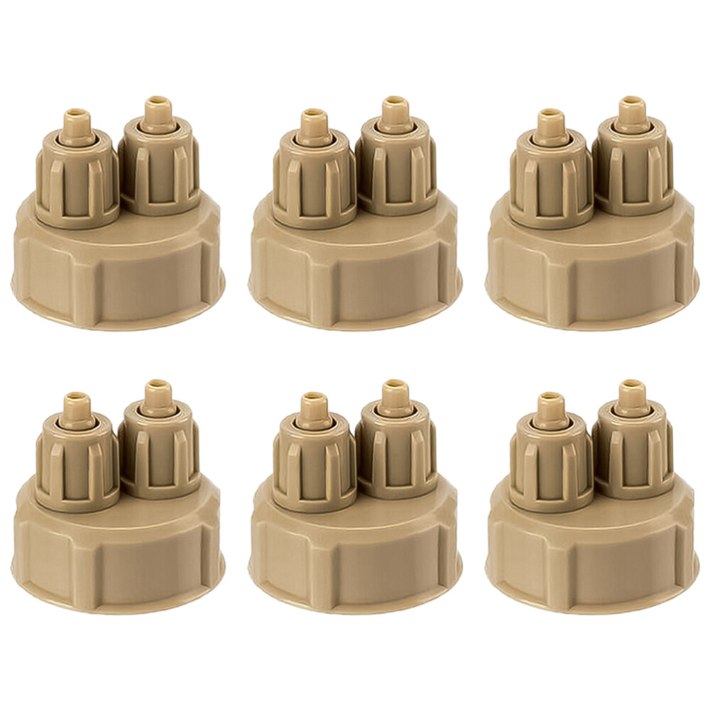 6PCS CO2 Diffuser Caps Reactor Bottle Caps Aquarium Plants System Accessories