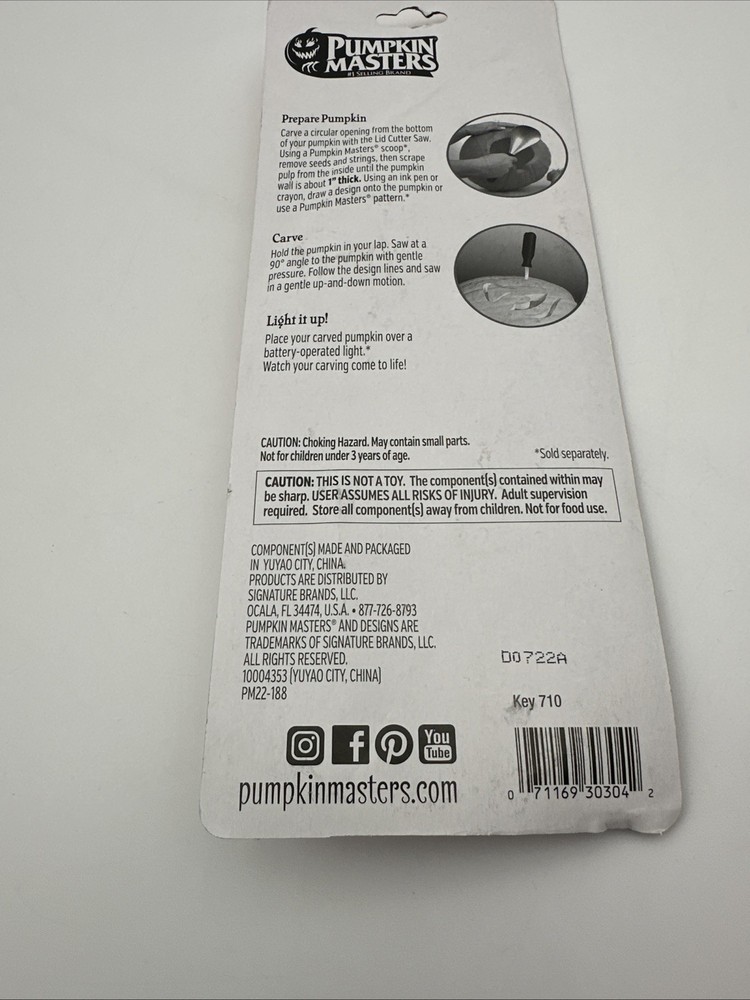 Pumpkin Masters Master Collection Carving Tools NEW!