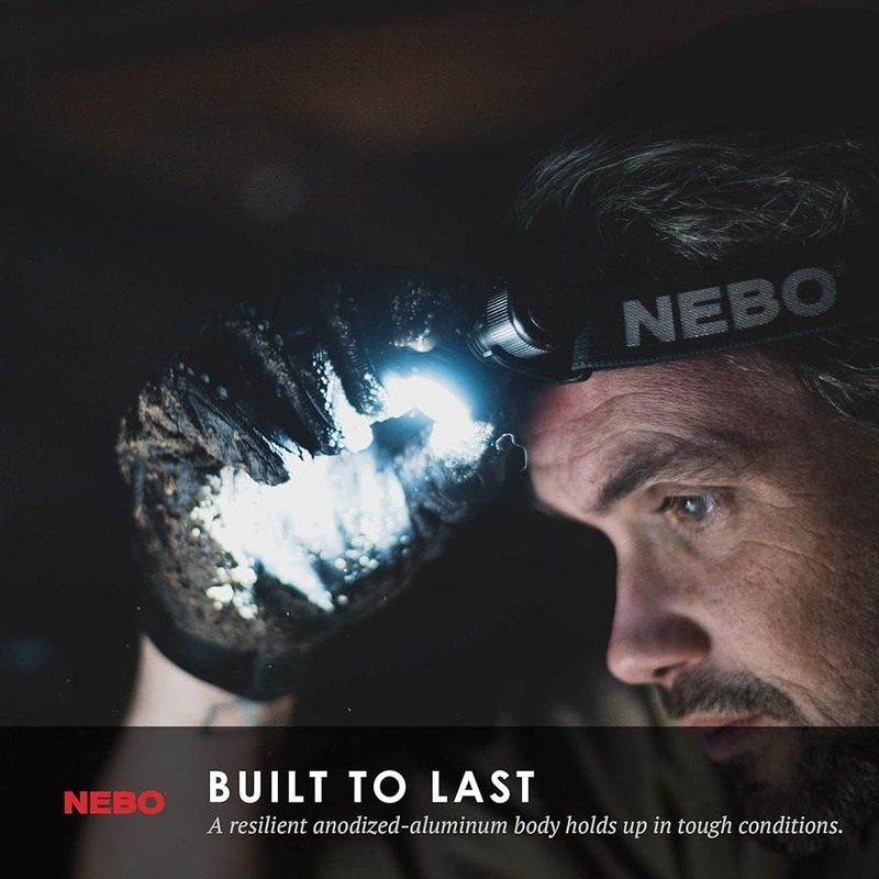 Rechargeable Waterproof Headlamp Adjustable Brightness LED Flashlight EDC Light