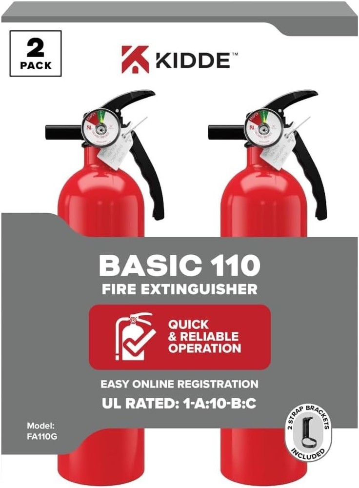 Reliable Fire Extinguishers - 2 Pack for Home, Office, and Dorm Use, Approved