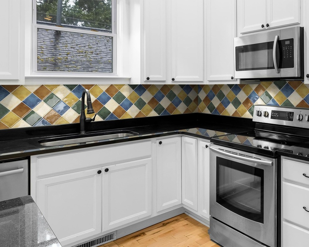 Thick Kitchen Peel and Stick Backsplash Tiles Square Self Adhesive Wall Tile ...