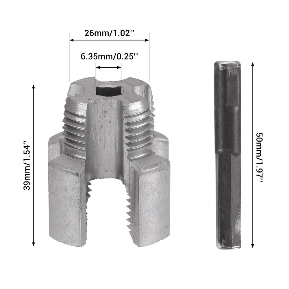 1/2"(4Points)+3/4"(6Points) PVC External Pipe Threading Carbon Steel Tool Kit