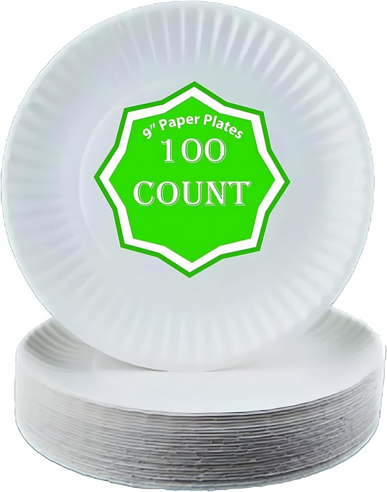 Stix Paper Plate 9-100 Paper Plates,White