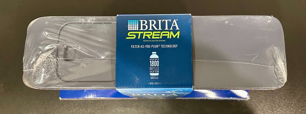 Brita Stream 25 Cup Dark Blue Filtered Water Dispenser with 1 Stream Filter NEW
