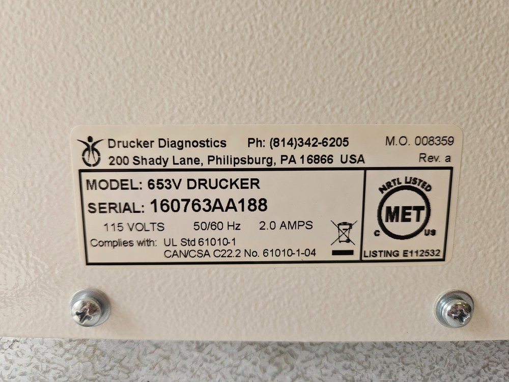 Drucker Horizon 653V Horizontal Separation Centrifuge