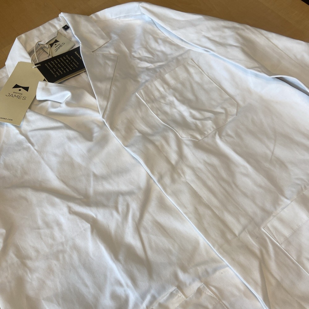 Doctor James Lab Coat M White Scrub Science Teacher