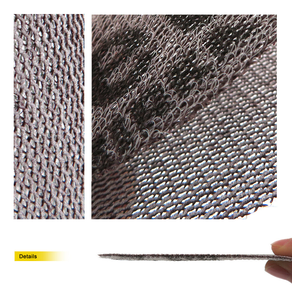 70*198mm Mesh Sandpaper Rectangular Dust Free Sanding Sheets Polish 80-320 Grit