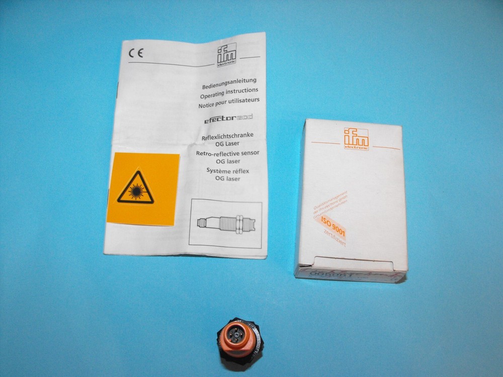 IFM EFECTOR OG5061.OGPLFPKG/US-100.reflective light barrier.NEW.