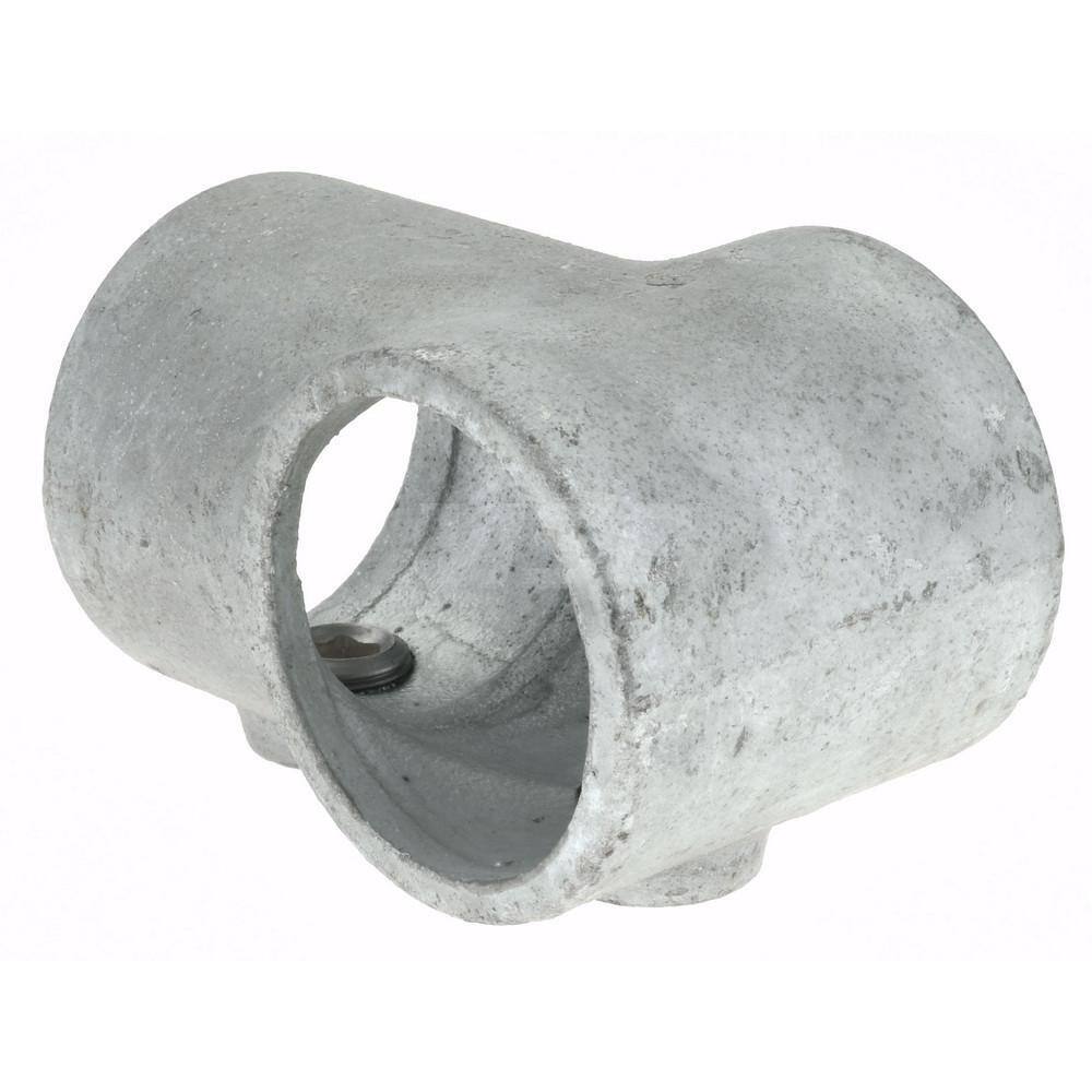 PRO-SAFE Galvanized Pipe Rail Fitting: Single Socket Tee for 1-1/2" Pipe