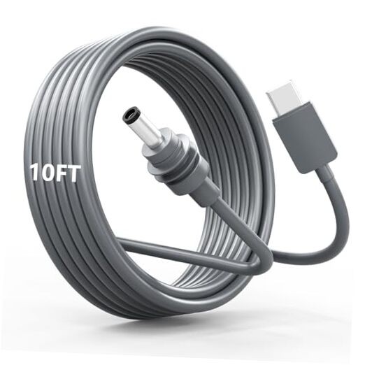 Starlink Mini USB C to DC Power Cable, 10FT/3M Portable USB Type-C Input to DC