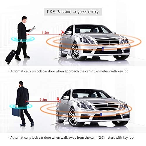 EC003N-K Car Alarm System keyless Entry pke Remote Engine Start Stop Push