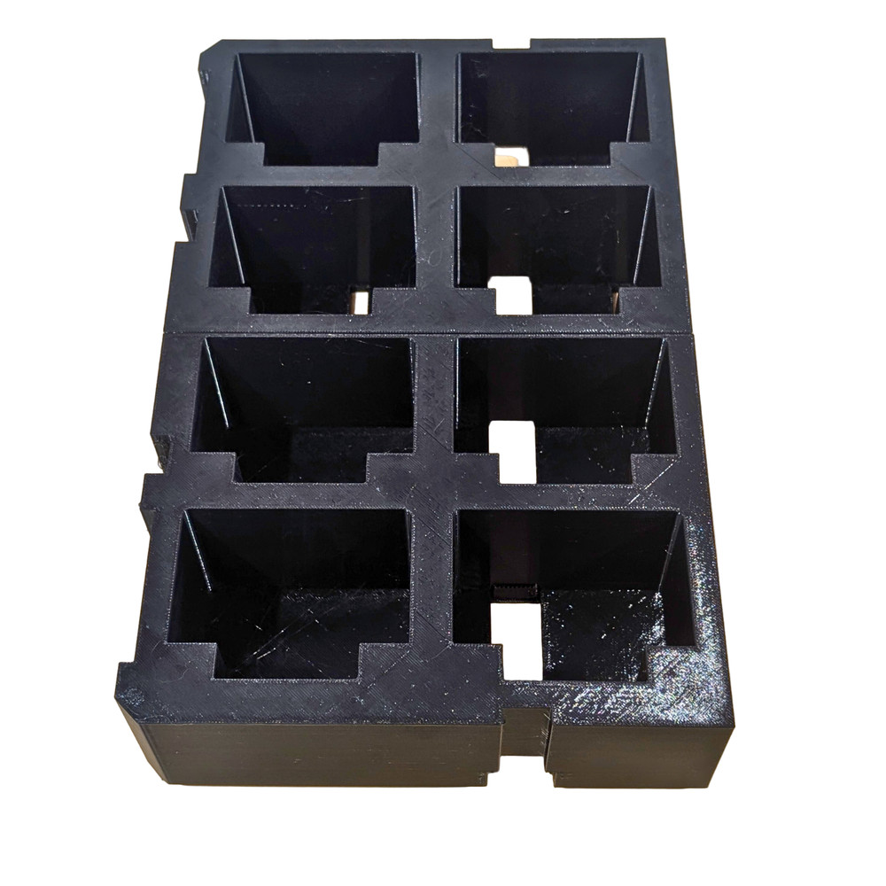 Milwaukee PACKOUT 8× M18 Battery Insert – Storage for 2-Drawer System