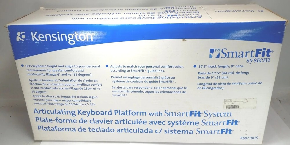 Kensington Articulating Keyboard Platform with SmartFit System K60718US