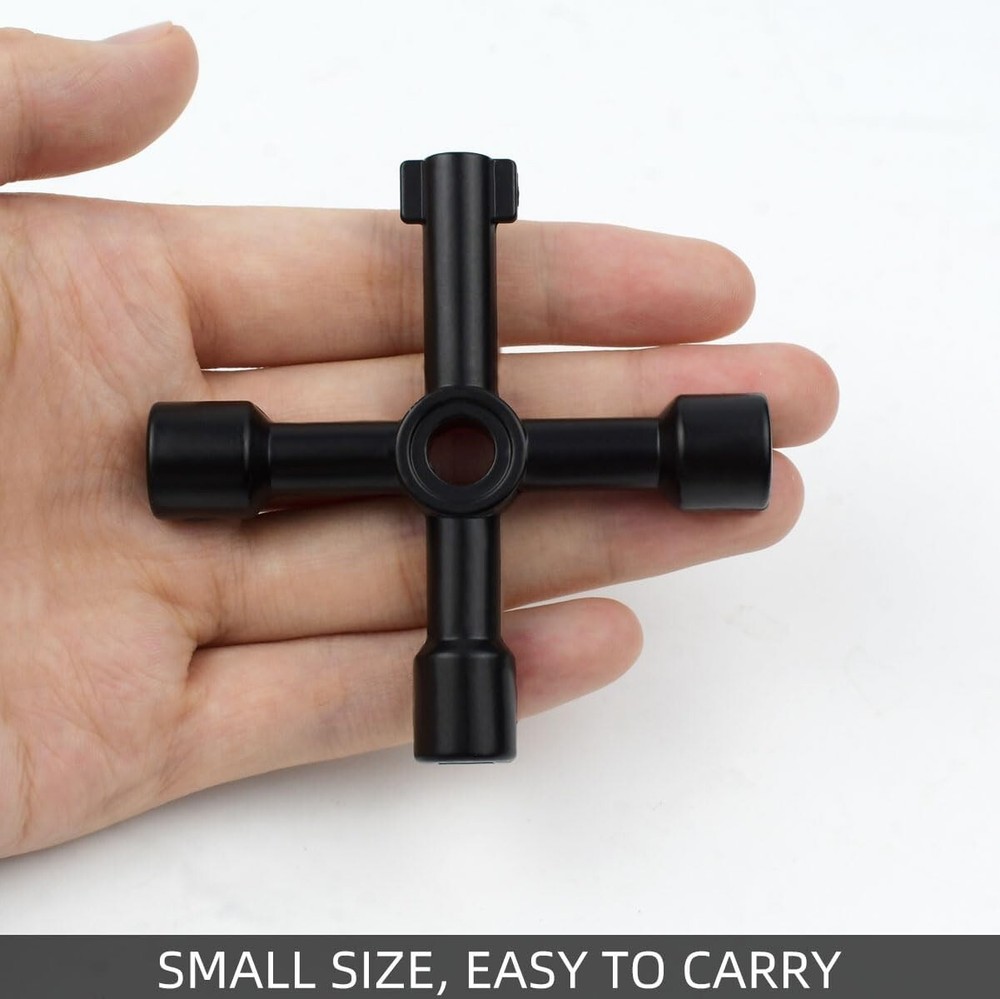2 Pack Sillcock Key Set,4 Way Water Key Tool,Multi-Functional Silcock Water Keys
