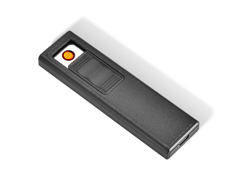 Cigarette Case with Lighter Holder for 20 Cigarettes Windproof USB Rechargeable