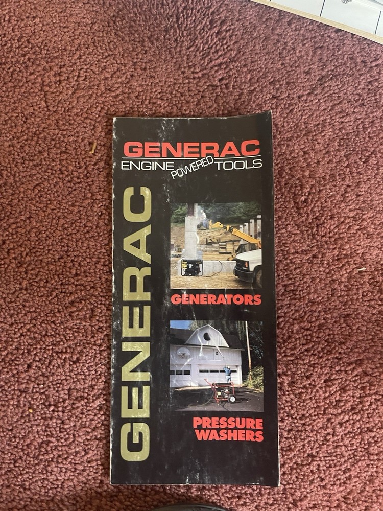 Generac Engine Powered Tools Foldout Brochure