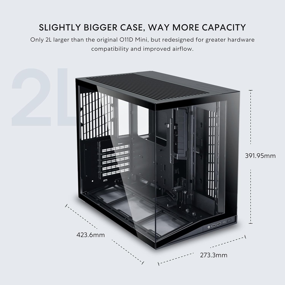 O11D MINI V2 | Compact ATX Mid-Tower Airflow Computer Case | Panoramic View | Fu