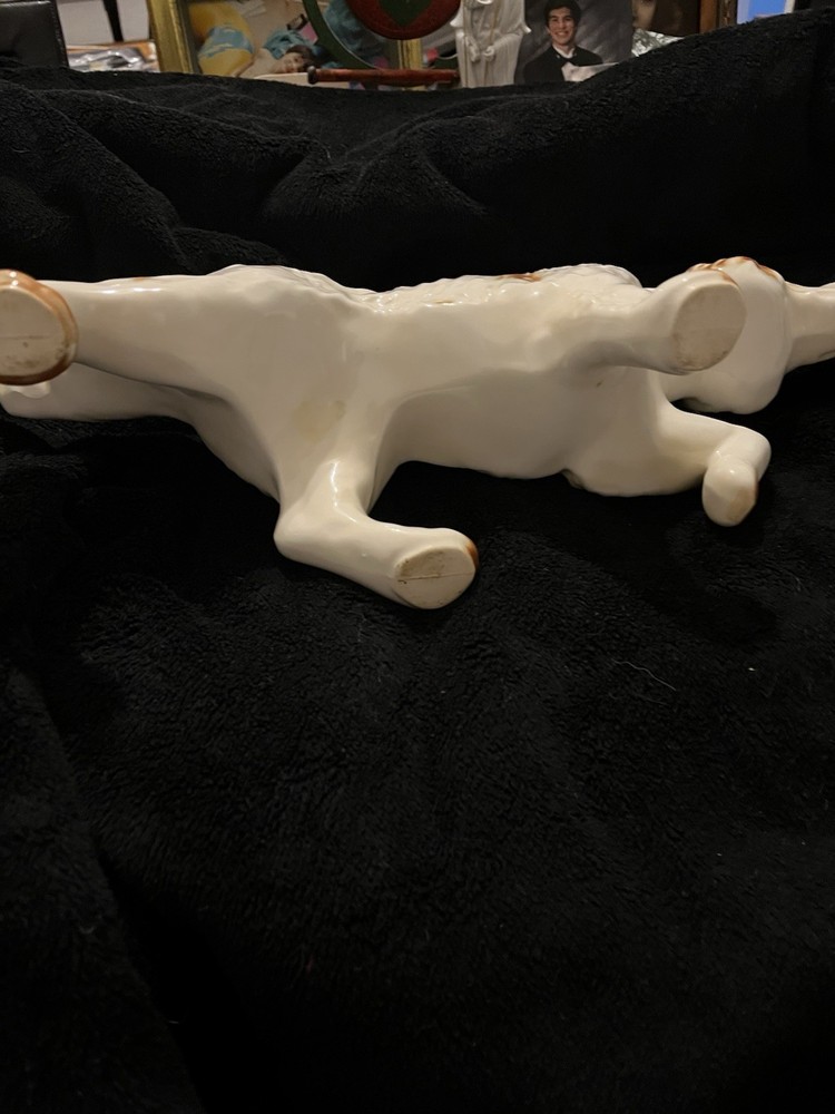 Glass Hunting Dog Planter, 1960