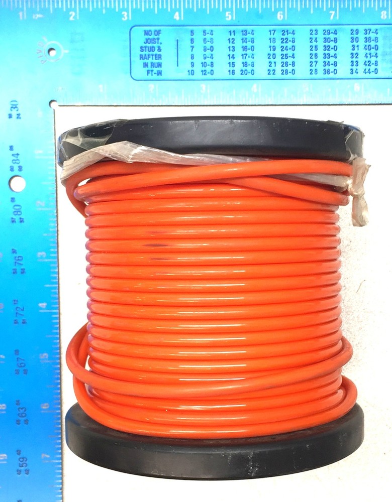 Eagle Belting 100' Orange Round Solid 3/16" Polyurethane Belt 1032006 NOS