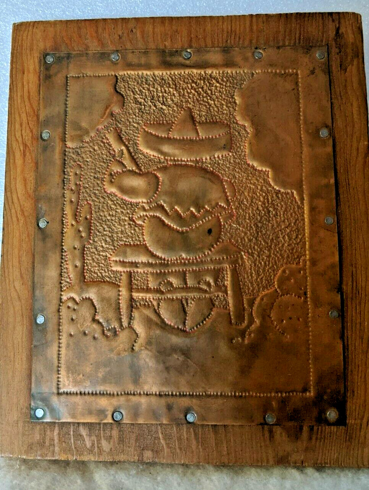 Copper Folk Art. Punch Prints