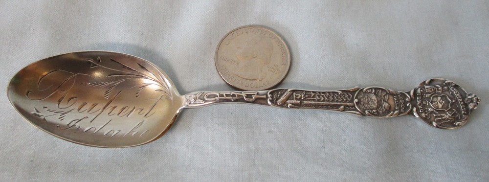 Sterling Souvenir Spoon Rupert, Idaho, Monogram