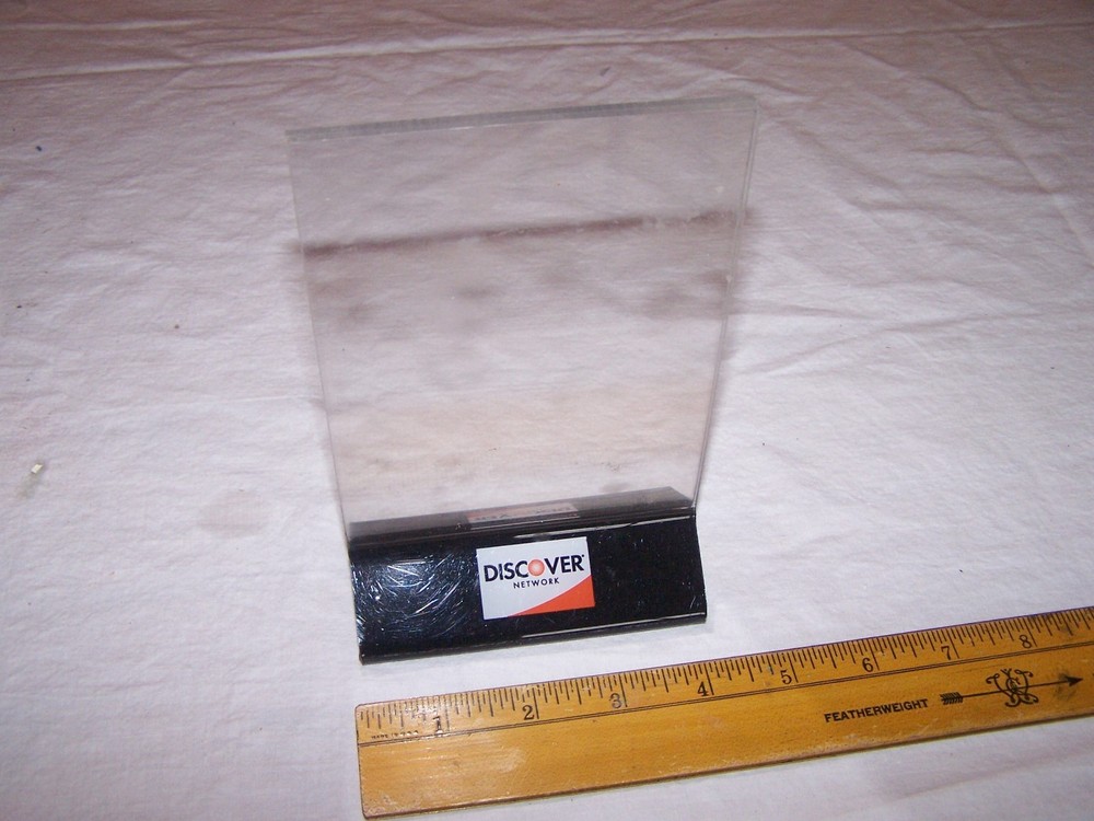 DISCOVER Card NETWORK Table / Booth Menu Holder Sign