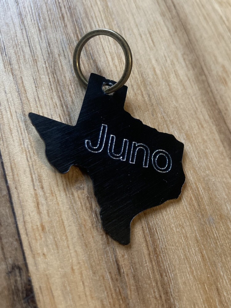 Pet Tags Texas Shape Aluminum