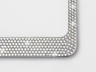 SWAROVSKI CRYSTALS license plate frame 7 rows !!!Bling frame