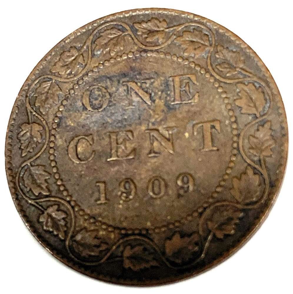 # C9122   CANADA   COIN,     LARGE CENT   1909