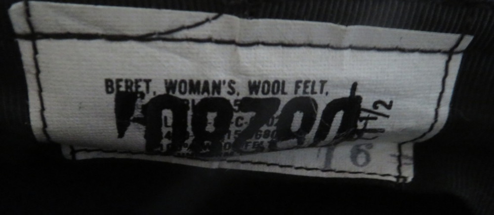 USAF Women’s Felt Wool Beret, Size 21-1/2